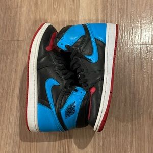 Women's Air Jordan 1 Powder Blue/Gym Red